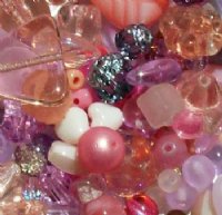 Northern Bead Deluxe 50 gram Rose Pink Mix 